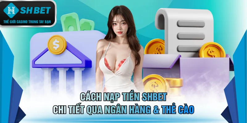 Cách nạp tiền SHBET chi tiết qua ngân hàng & thẻ cào